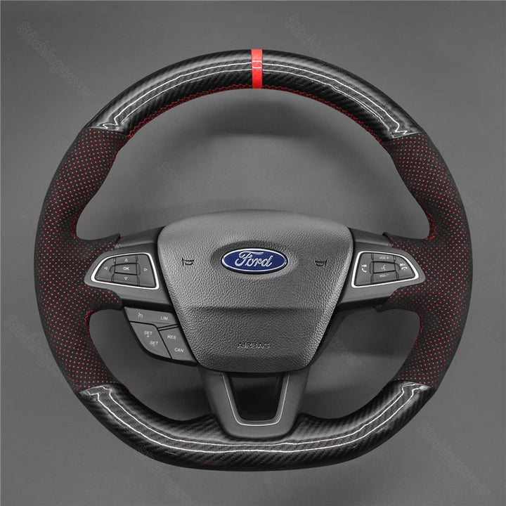 Steering Wheel Cover for Ford Focus RS ST Ecosport Kuga ST-Line 2015-2020
