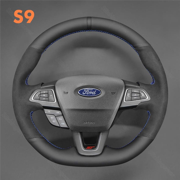 Steering Wheel Cover for Ford Focus RS ST Ecosport Kuga ST-Line 2015-2020