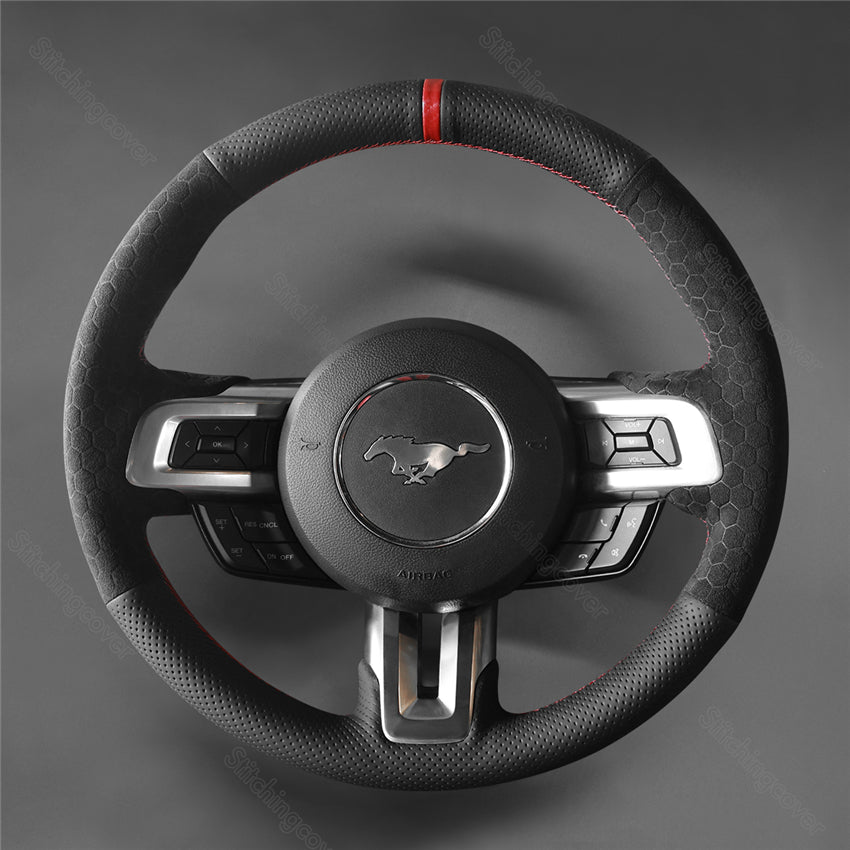Steering Wheel Cover for Ford Mustang GT Ecoboost 2015-2023