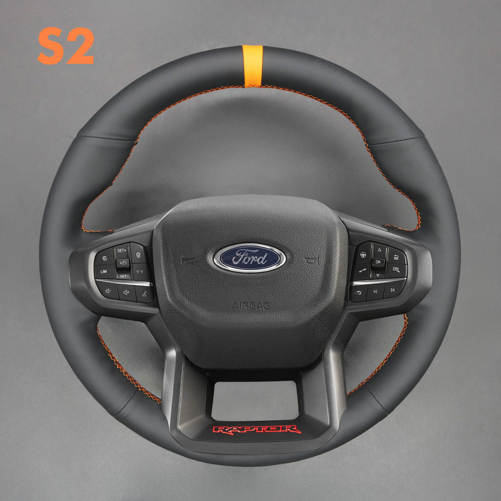 Steering Wheel Cover for Ford Ranger Raptor 2022 2023 2024