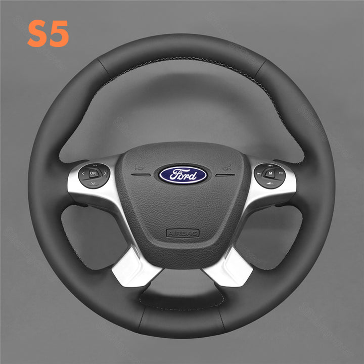 Steering Wheel Cover for Ford Transit Cargo Chassis Cab Connect Grand Cutaway Wagon Passenger Tourneo Connect Custom 2013-2023