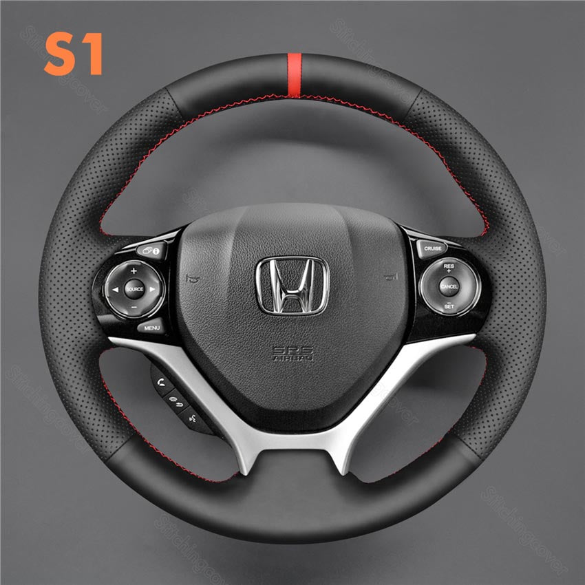 Steering Wheel Cover for Honda Civic 9th Hybrid Gen EX LX 2012-2016
