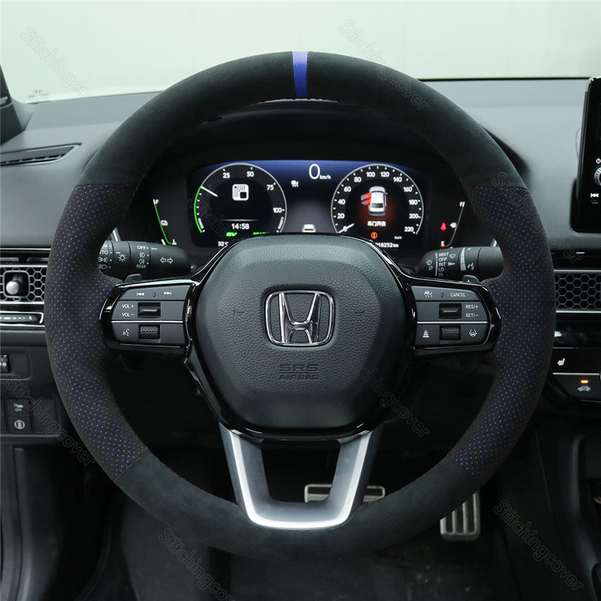 Steering Wheel Cover for Honda Civic Type R FL5 11th Si LX HRV ZRV Accord Pilot 2022 2023 2024