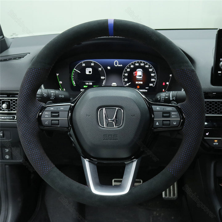 Steering Wheel Cover for Honda Civic Type R FL5 11th Si LX HRV ZRV Accord Pilot 2022 2023 2024