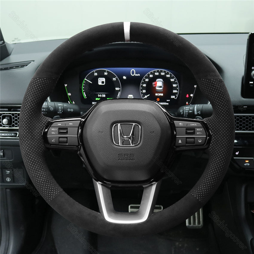 Steering Wheel Cover for Honda Civic Type R FL5 11th Si LX HRV ZRV Accord Pilot 2022 2023 2024