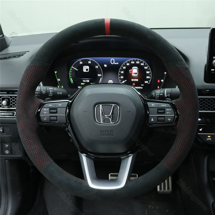 Steering Wheel Cover for Honda Civic Type R FL5 11th Si LX HRV ZRV Accord Pilot 2022 2023 2024