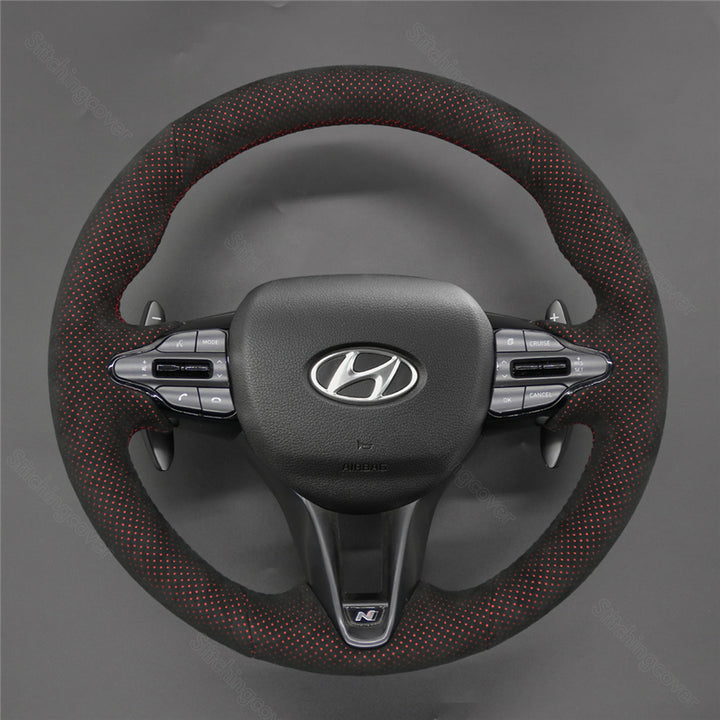 Steering Wheel Cover for Hyundai i30n i20n Elantra Kona Veloster N-line 2017-2024