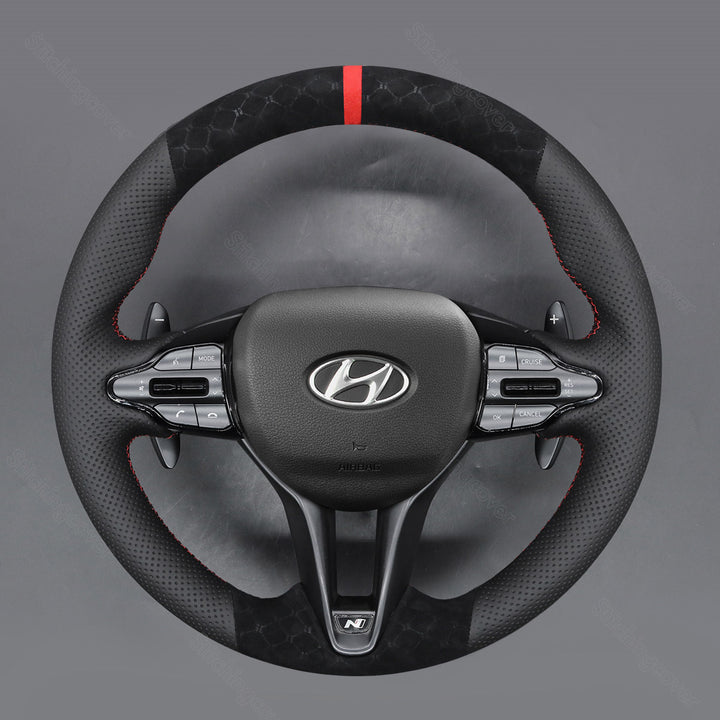 Steering Wheel Cover for Hyundai i30n i20n Elantra Kona Veloster N-line 2017-2025