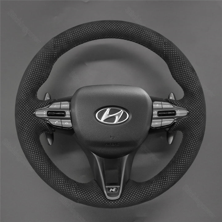 Steering Wheel Cover for Hyundai i30n i20n Elantra Kona Veloster N-line 2017-2024