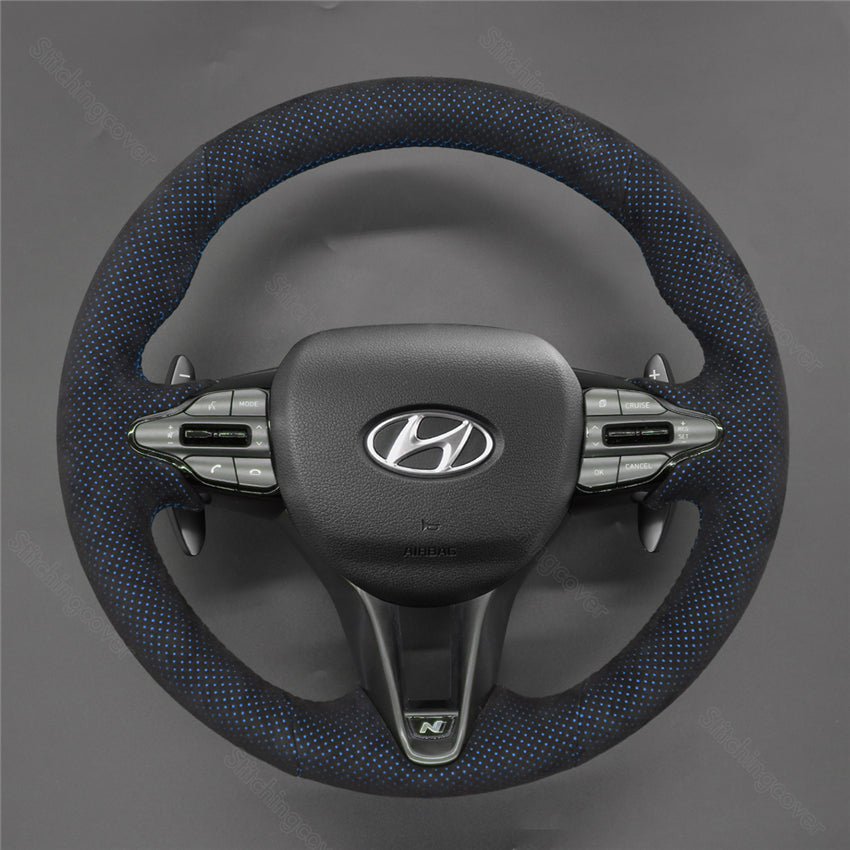 Steering Wheel Cover for Hyundai i30n i20n Elantra Kona Veloster N-line 2017-2024