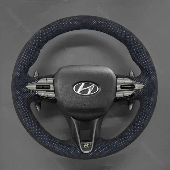 Steering Wheel Cover for Hyundai i30n i20n Elantra Kona Veloster N-line 2017-2024