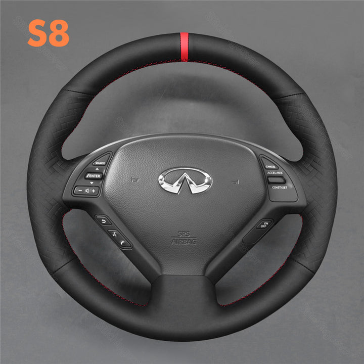 Steering Wheel Cover for Infiniti G25 G35 G37 X30 EX35 EX37 Q40 Q60 QX50 2008-2018