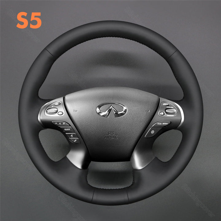 Steering Wheel Cover for Infiniti JX35 M35 M37 M56 Q70 QX60 2007-2021