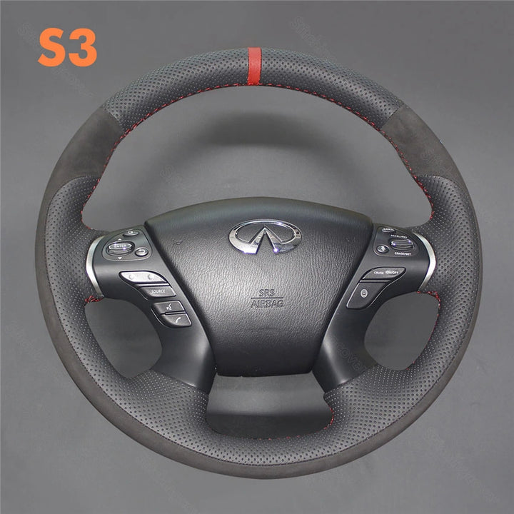 Steering Wheel Cover for Infiniti JX35 M35 M37 M56 Q70 QX60 2011-2021