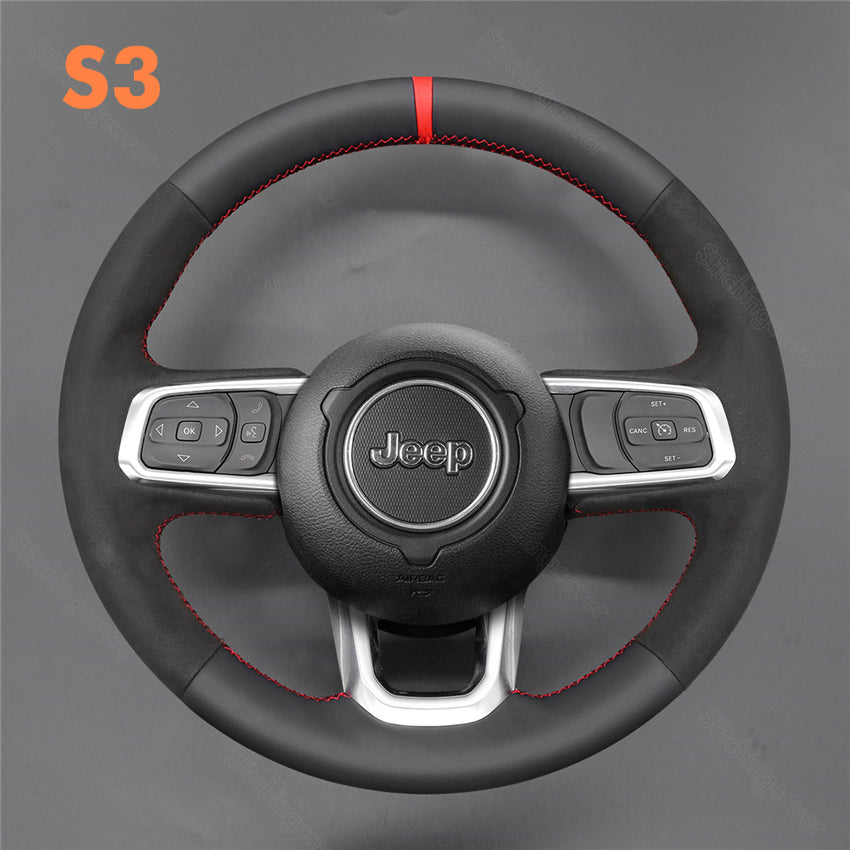 Steering Wheel Cover for Jeep Wrangler Gladiator 2018 2019 2020 2021 2022 2023 2024