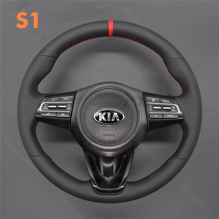 Steering Wheel Cover for Kia Stinger Round 2018 2019 2020 2021 2022