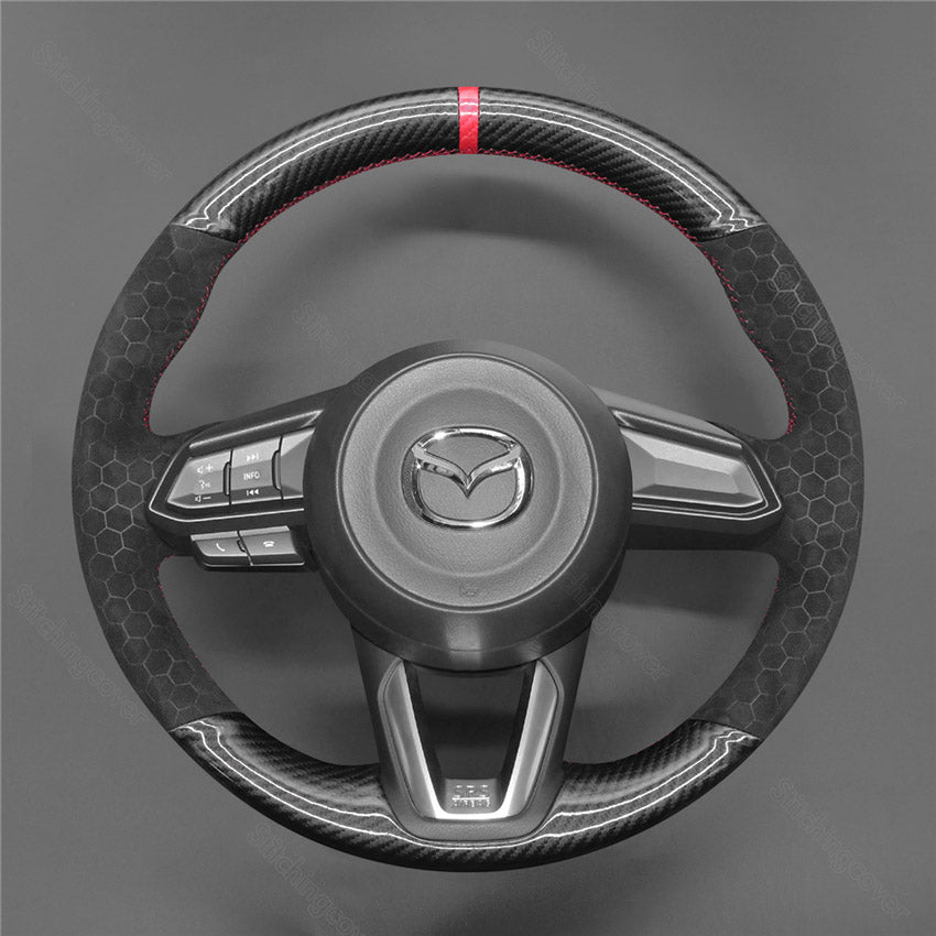 Steering Wheel Cover for Mazda 2 3 Axela 6 Atenza CX3 CX5 2013-2017