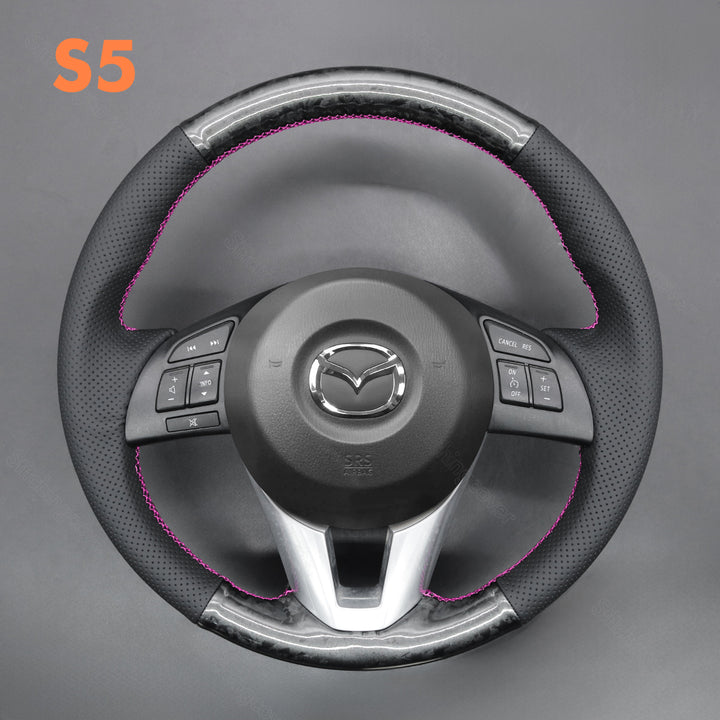 Steering Wheel Cover for Mazda 2 3 Axela 6 Atenza CX3 CX5 2013-2017