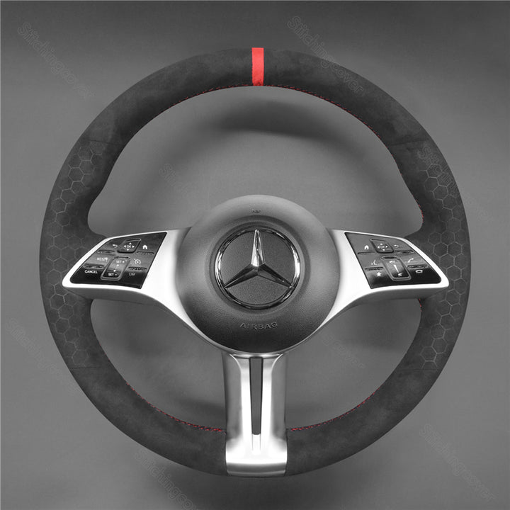 Steering Wheel Cover for Mercedes-Benz CLS-Class E-Class GLA-Class GLB-Class GLC-Class EQS 2021-2025