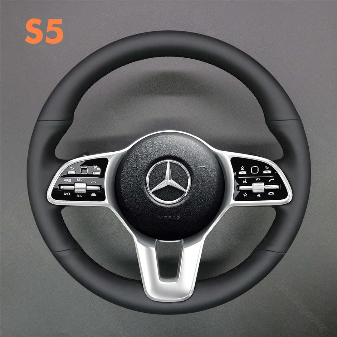 Steering Wheel Cover for Mercedes Benz Sprinter W177 W205 C118 C257 W213 W463 H247 X253 X167 2019-2023