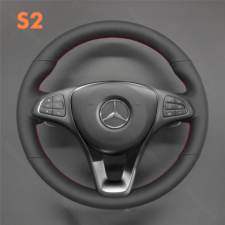 Steering Wheel Cover for Mercedes benz A180 CLA 250 W117 W156 W166 X166 C117 W205 W2013 C218 W213 X253 C253 W447