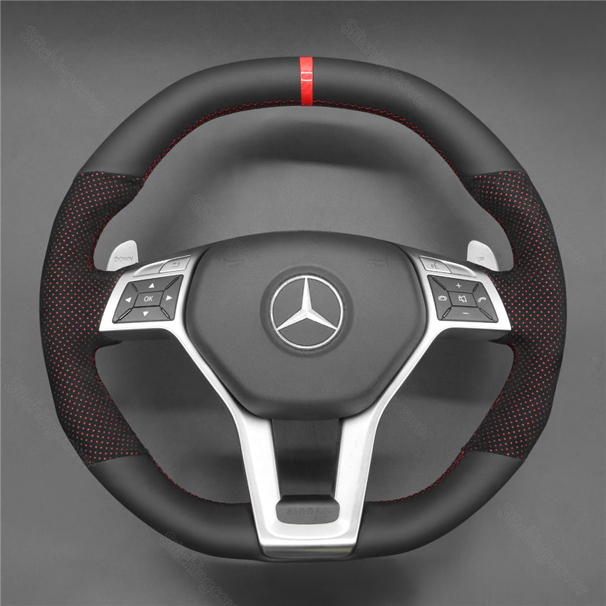 Steering Wheel Cover for Mercedes benz AMG c63 W204 CLA45 E63 W294 C117 C218 W212 R231
