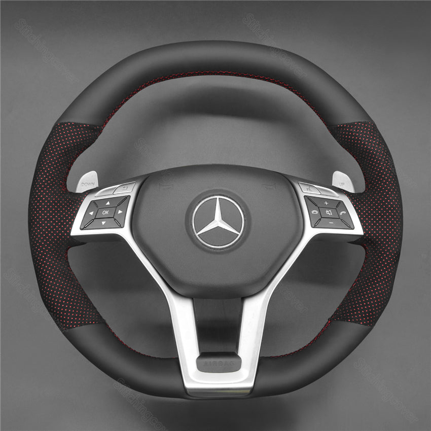 Steering Wheel Cover for Mercedes benz AMG c63 W204 CLA45 E63 W294 C117 C218 W212 R231