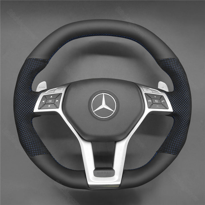 Steering Wheel Cover for Mercedes benz AMG c63 W204 CLA45 E63 W294 C117 C218 W212 R231