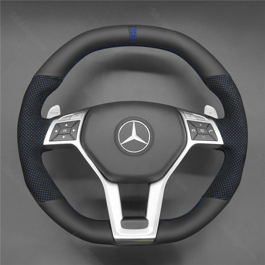 Steering Wheel Cover for Mercedes benz AMG c63 W204 CLA45 E63 W294 C117 C218 W212 R231