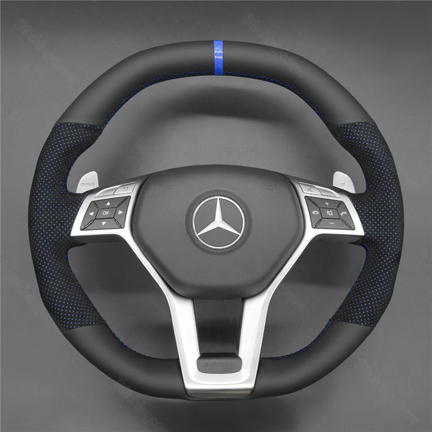 Steering Wheel Cover for Mercedes benz AMG c63 W204 CLA45 E63 W294 C117 C218 W212 R231