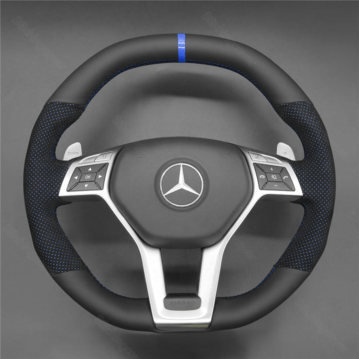 Steering Wheel Cover for Mercedes benz AMG c63 W204 CLA45 E63 W294 C117 C218 W212 R231
