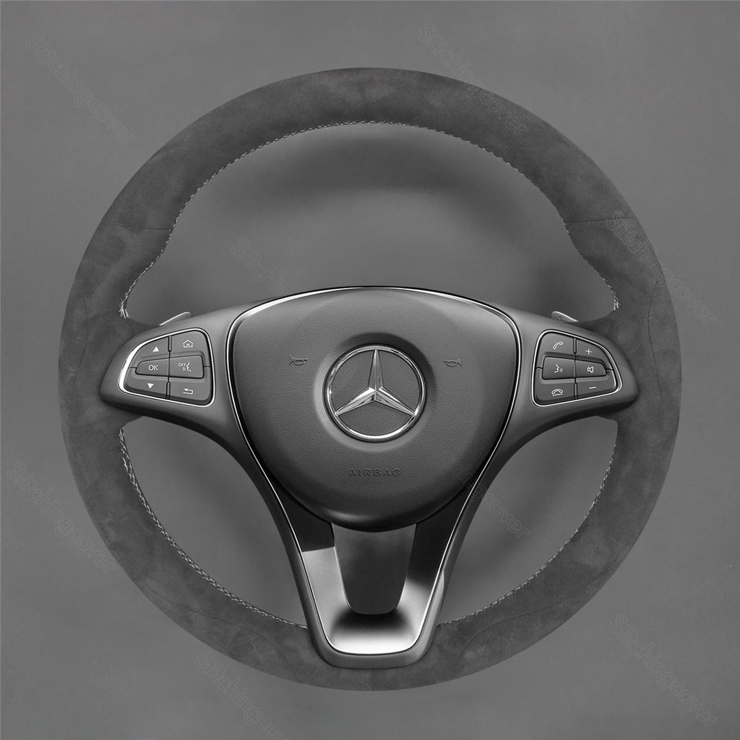 Steering Wheel Cover for Mercedes benz C-Class A180 CLA 250 W117 W156 W166 C117 W205 C218 W213 C253 W447 E400 E220 Metris Cargo Van 2014-2024