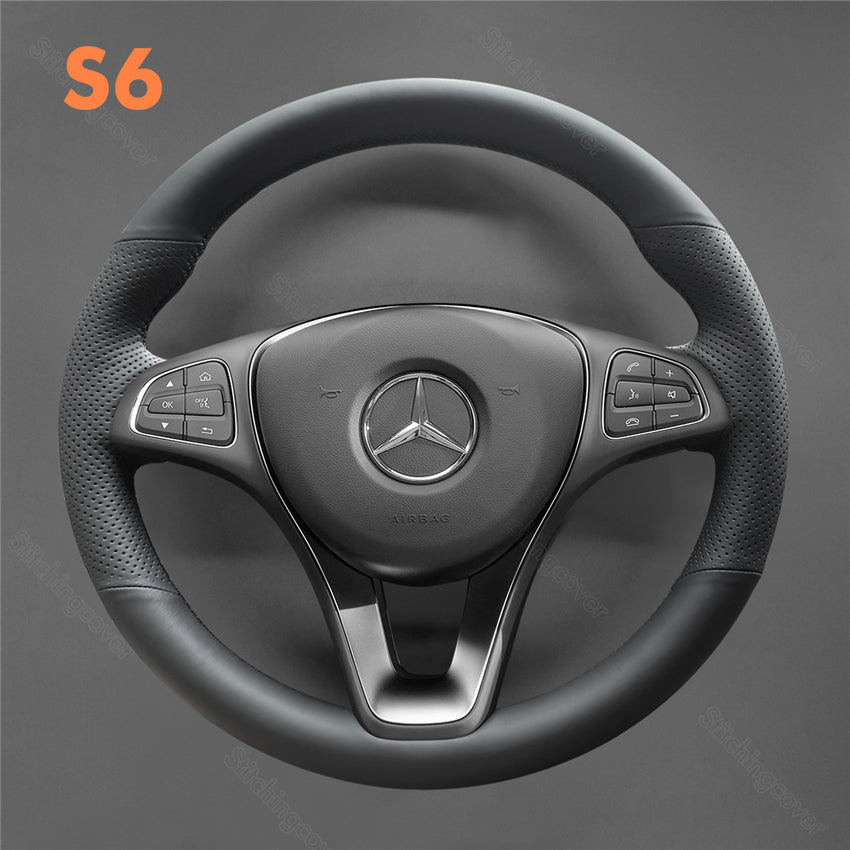 Steering Wheel Cover for Mercedes benz C-Class A180 CLA 250 W117 W156 W166 C117 W205 C218 W213 C253 W447 E400 E220 Metris Cargo Van 2014-2024