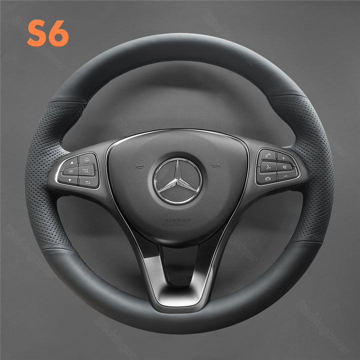 Steering Wheel Cover for Mercedes benz C-Class A180 CLA 250 W117 W156 W166 C117 W205 C218 W213 C253 W447 E400 E220 Metris Cargo Van 2014-2024