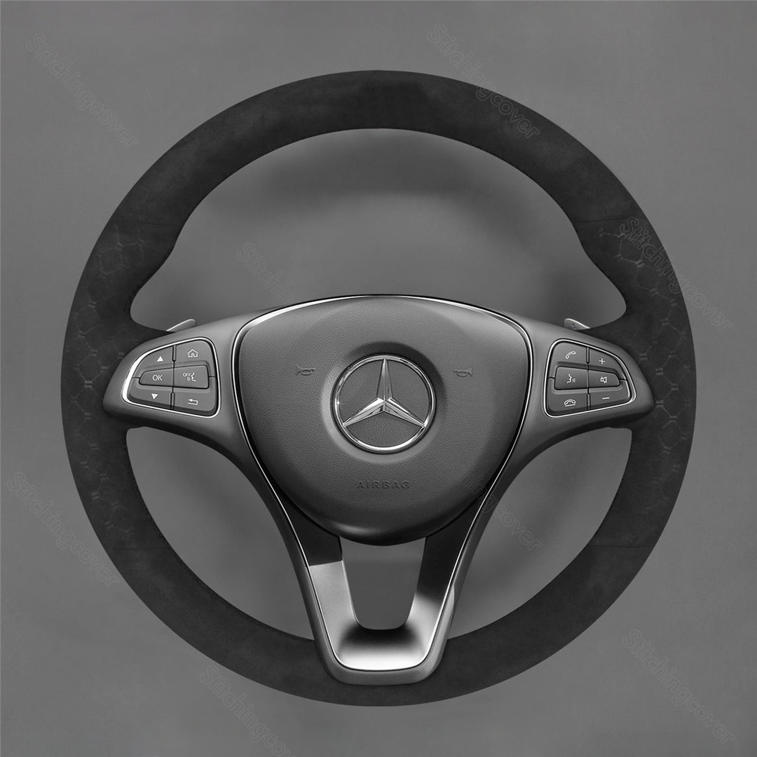 Steering Wheel Cover for Mercedes benz C-Class A180 CLA 250 W117 W156 W166 C117 W205 C218 W213 C253 W447 E400 E220 Metris Cargo Van 2014-2024