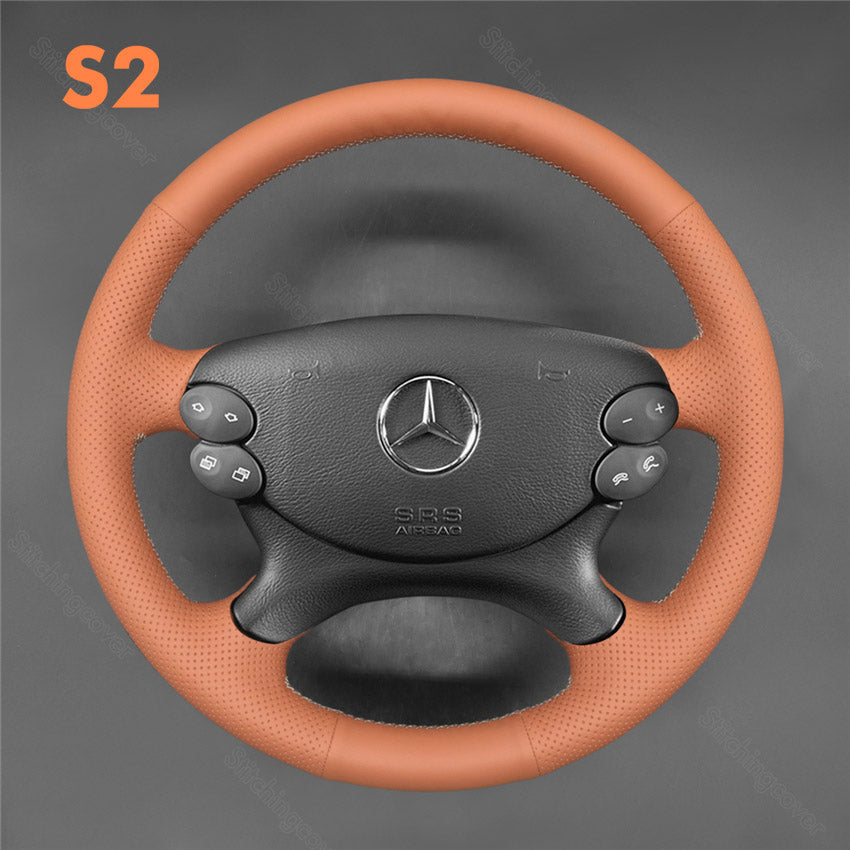Steering Wheel Cover for Mercedes benz E350 W211 C209 C219 W463 R230 SL500 CLK500
