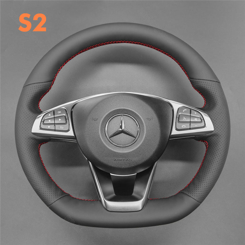 Funda para volante para Mercedes Benz GLE 43 W205 C43 C117 X156 C218 W213 C253 X253 W166 W222 R172 R231