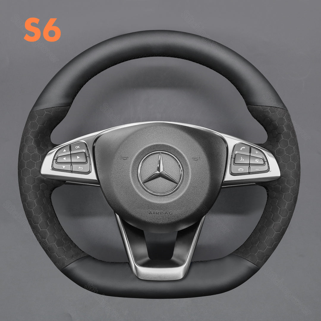 Funda para volante para Mercedes Benz GLE 43 W205 C43 C117 X156 C218 W213 C253 X253 W166 W222 R172 R231