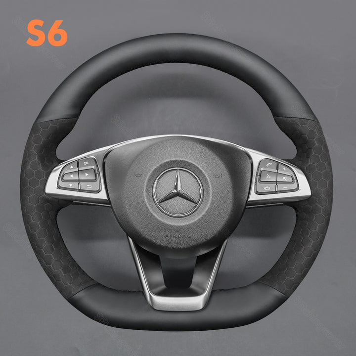 Funda para volante para Mercedes Benz GLE 43 W205 C43 C117 X156 C218 W213 C253 X253 W166 W222 R172 R231