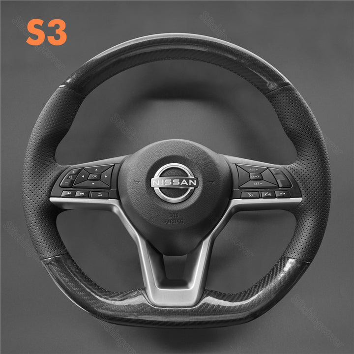 Steering Wheel Cover for Nissan Kicks Rogue Sentra Altima SR Qashqai X-Trail Juke Leaf Micra Note Versa 2019-2025