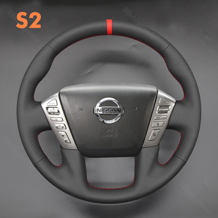 Steering Wheel Cover for Nissan NV2500 Passenger Titan Armada Frontier Crew Cab Infinity qx80 2013-2024
