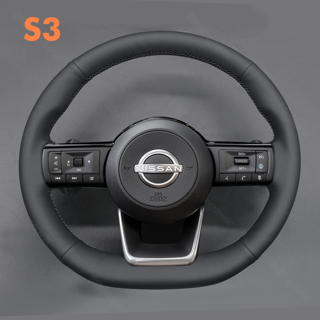 Steering Wheel Cover for Nissan Rogue Pathfinder Qashqai X-Trail Kicks 2021-2025