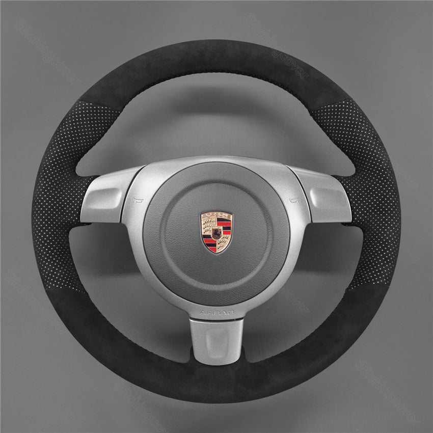 Steering Wheel Cover for Porsche 911 997 Boxster 987 Cayman 2006-2009
