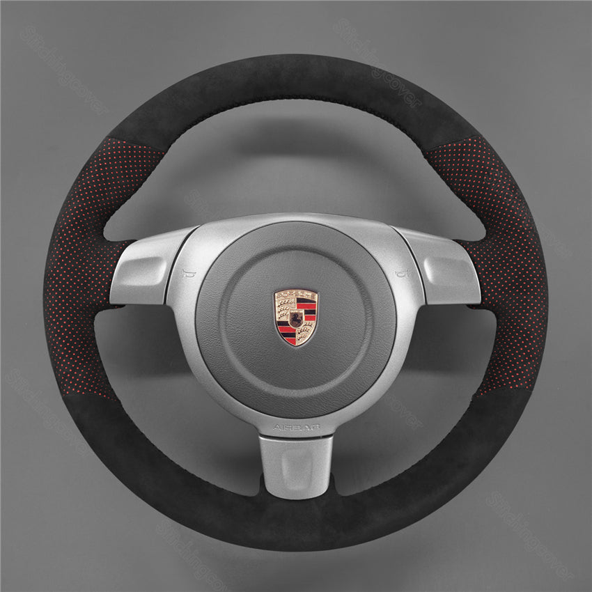 Steering Wheel Cover for Porsche 911 997 Boxster 987 Cayman 2006-2009
