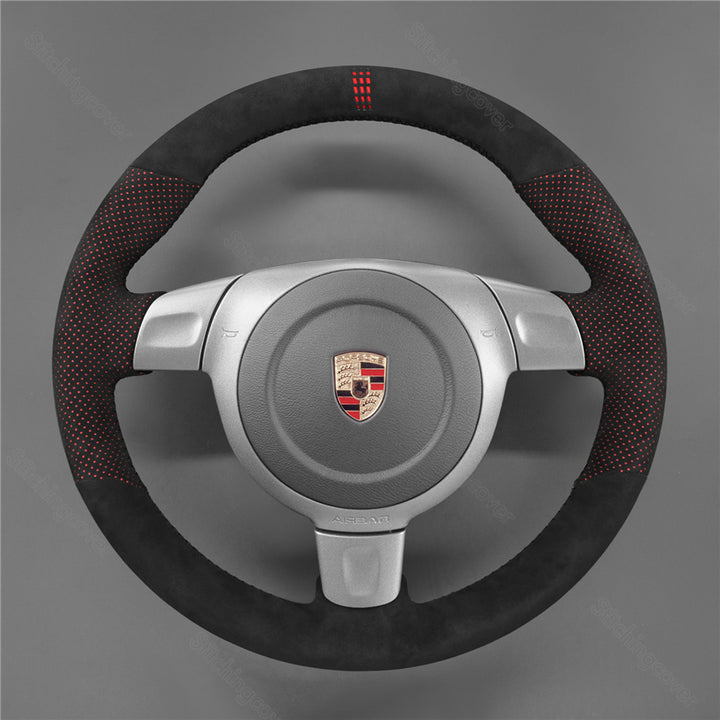 Steering Wheel Cover for Porsche 911 997 Boxster 987 Cayman 2006-2009