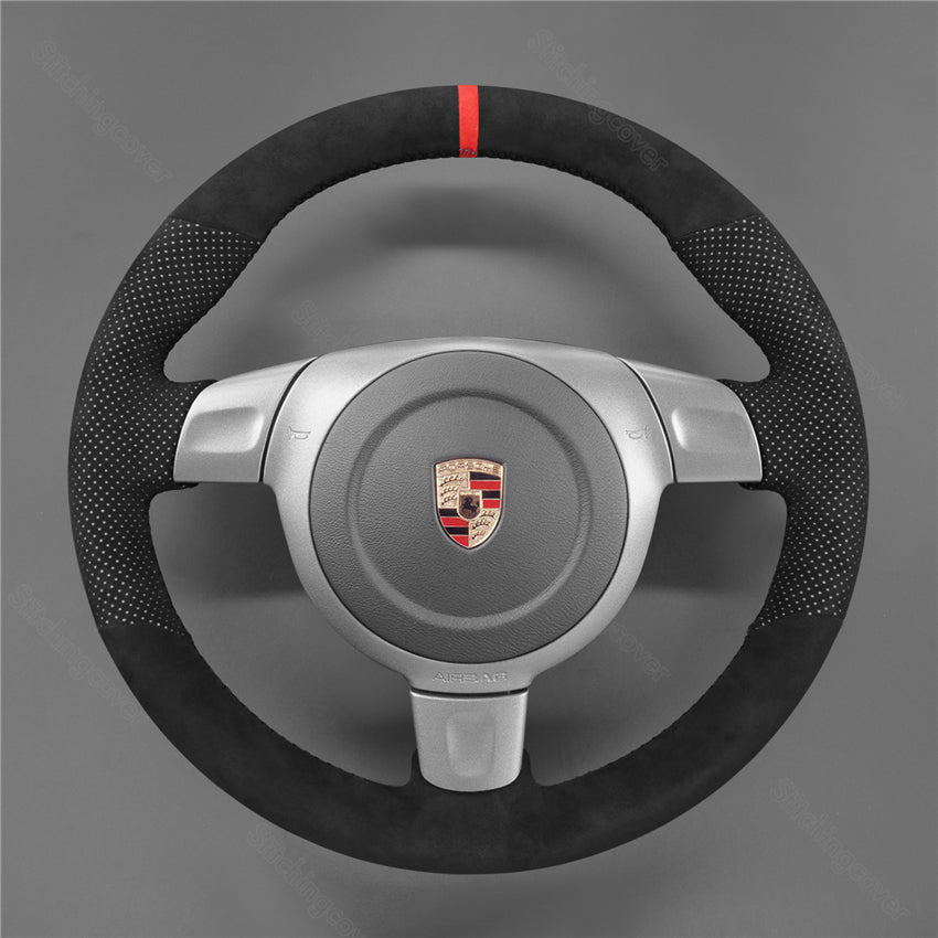 Steering Wheel Cover for Porsche 911 997 Boxster 987 Cayman 2006-2009