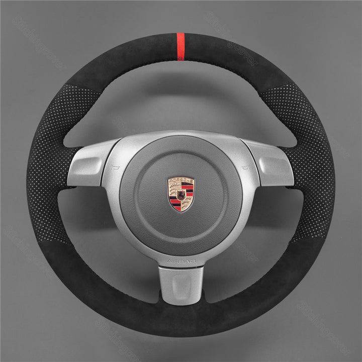 Steering Wheel Cover for Porsche 911 997 Boxster 987 Cayman 2006-2009