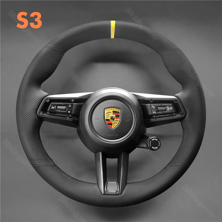 Steering Wheel Cover for Porsche Macan Panamera Taycan 911 992 2019-2025