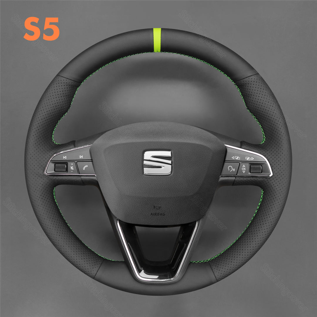 Steering Wheel Cover for Seat Leon Ibiza Alhambra Arona Ateca Tarraco Toledo 2013-2020