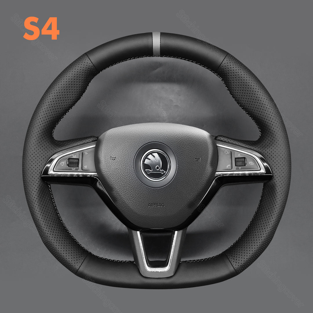 Steering Wheel Cover for Skoda Octavia Superb Fabia Kodiaq Citigo Scala rs statio wagon 2015-2019